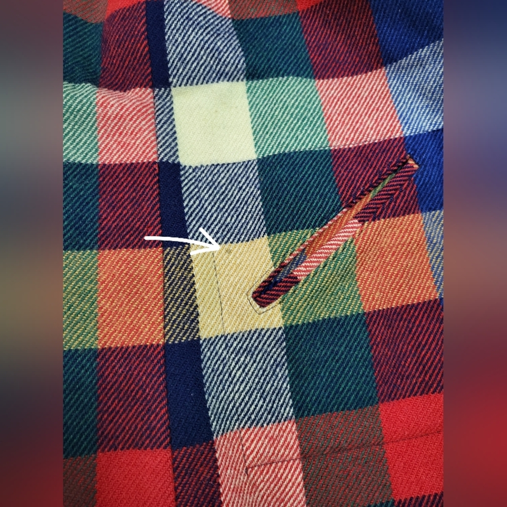 Vintage Pendleton Plaid Vest - 100% Virgin Wool - Picture 8 of 12